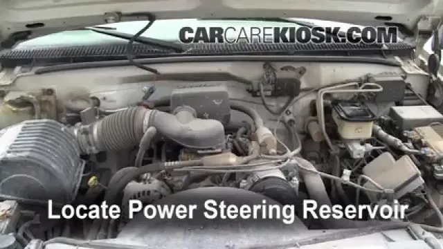 2000 GMC C3500 Sierra SL 7.4L V8 Extended Cab Pickup (2 Door) Power Steering Fluid Check Fluid Level
